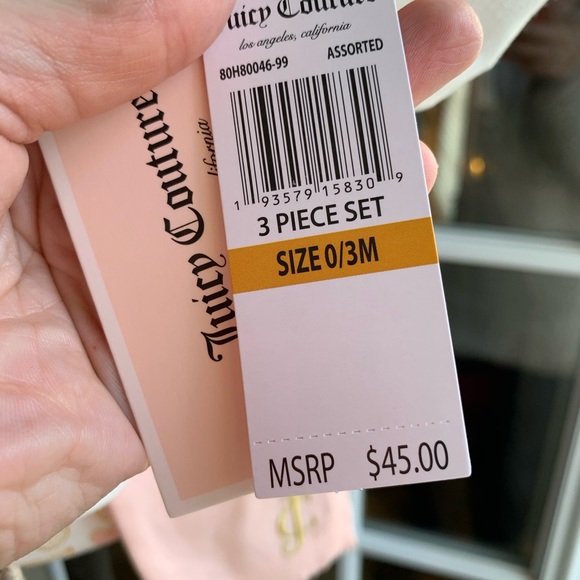 Juicy Couture 3 Piece Set Born to Wear Juicy NWT - Picture 7 of 8